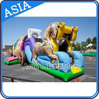 Outdoor Inflatable Horse Carriage Jumping Castle with Slide For Children