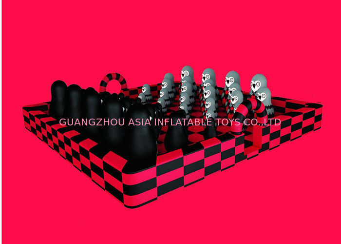 Commercial Giant Inflatable Fun City Black And Red Zoo Jumping Bounce For Kids