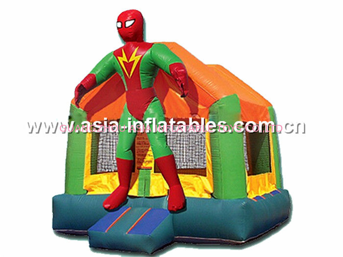 hot sale Superman inflatable combo with slide commercial quality