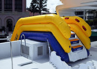 Inflatable Water Floating Games , Inflatable Slide For Yacht Sports